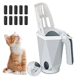 2 in 1 Cat Litter Shovel with Holder & Bags| Cat Litter Scooper with Removable Deep Shovel| Small Po