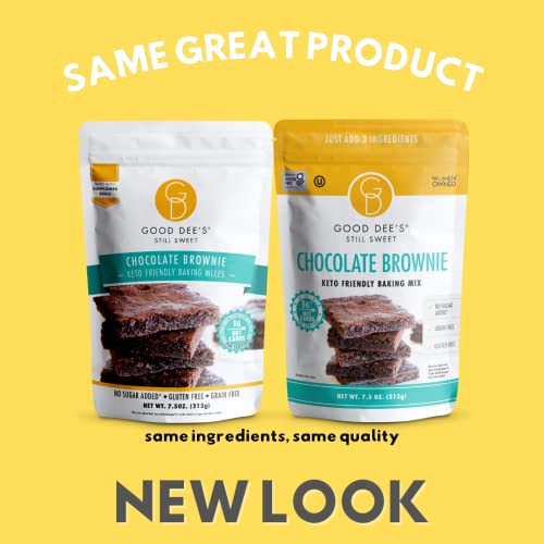 Good Dee's Chocolate Brownie Mix | Keto Baking Mix | Sugar-Free, Gluten-Free, Grain-Free, Nut-Free, Soy-Free & Low Carb Baking Mix | Diabetic, Atkins & Ww Friendly (Pack Of 1) #TOP7