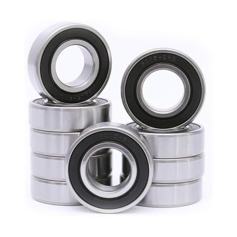 DEEG 10 Pack 6205-2RS Double Rubber Seal Bearing 25x52x15mm,Pre Lubricated,Stable Performance,Cost Effective, Deep Groove Ball Bearings… Cover