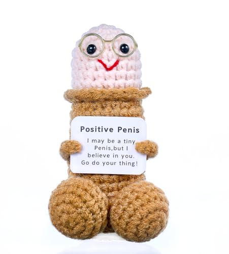 IYOOCSS Emotional Support Plushies Positive Crochet Animal with Positive Messages
