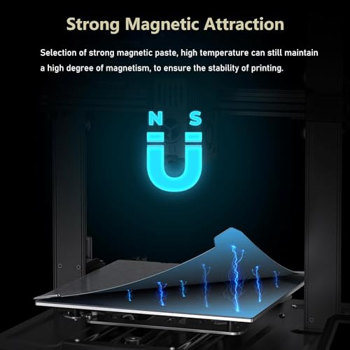 Ender 3 V3 SE PEI Federstahl 235x235mm,Textur PEI Platte Magnetisches Flexibles Heizbett, 235 mm para Creality K1/Ender 3 V3 KE/Ender 3/Ender 3 V2/Ender 3 V2 Neo/Ender 3 Neo/CR-10 SE