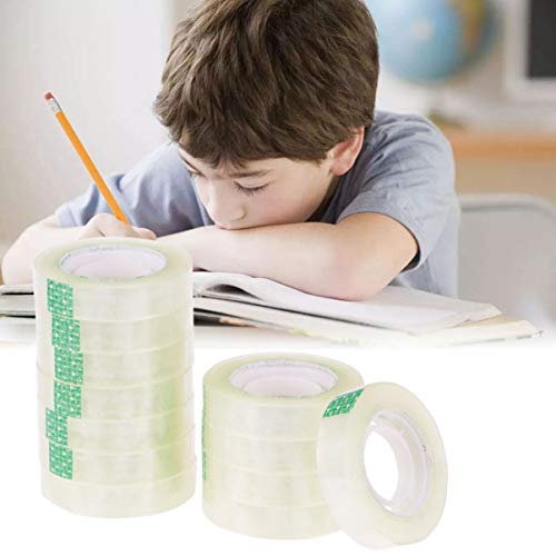 NUOBESTY 12 peças, fita transparente, material de escritório para crianças, escritório, escola, arti