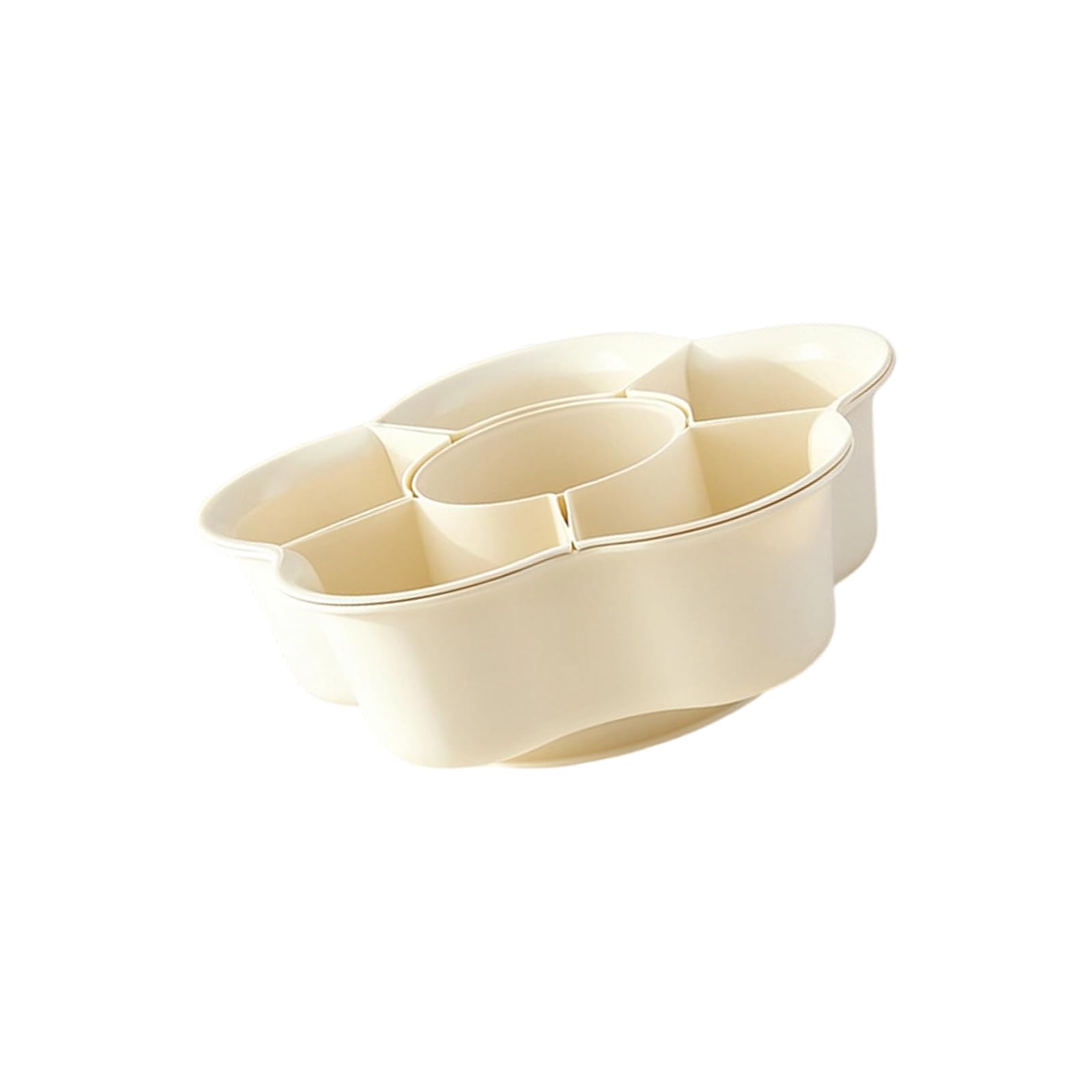 Buxuaaaa Milk White Shell Pots Ingredient Organiser Basket For Efficient Draining And Organizing Food Vegetable Platter Kitchen Essential Draining Basket