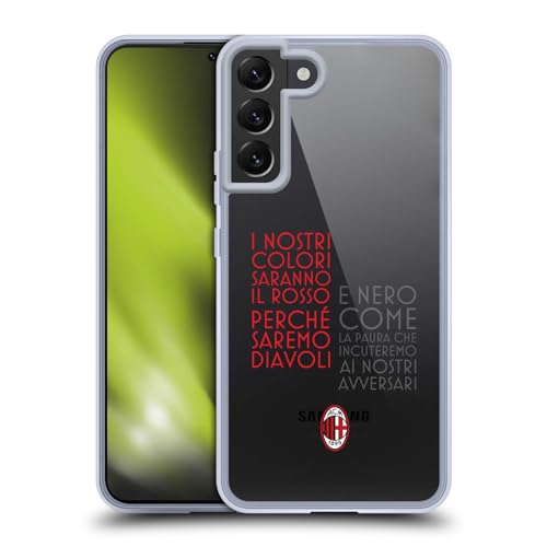 Funda de Gel Suave para Samsung S22+ para lucir el orgullo del AC Milan