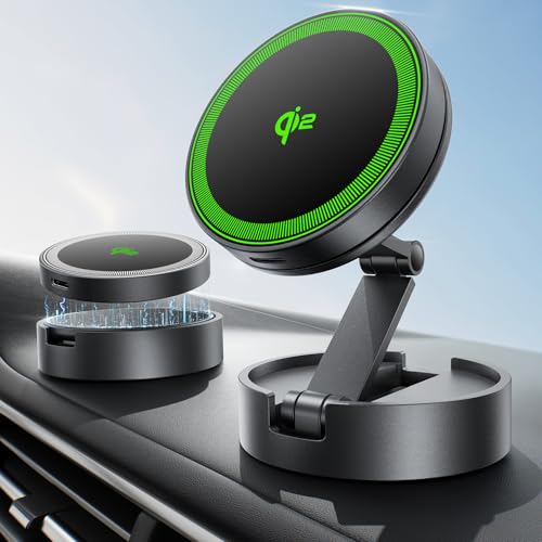 THREEKEY ワイヤレス充電 Qi2 MagSafe 車載充電器 TZH101
