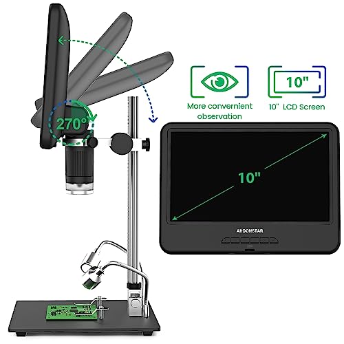 Microscope numérique 260x écran tactile IPS pour examen électronique et soudure de précision