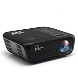 TVY Native 1080P Home Theater Projector 5000 Lumens and 200'' Display Portable Outdoor Movie Projector, Compatible with PS4, PC via HDMI, AV and USB for Entertainment [2020 Latest Upgrade] (Black)