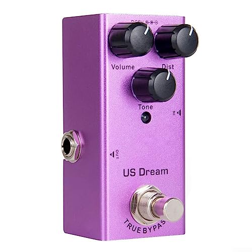 Pédale d’effet de guitare portable Distorsion Retard Chorus Tremolo Digital Overdrive - Les Beatles, Paul McCartney, John Lennon, RIngo Starr, George Harrison Pédale d'effet de guitare portable Distorsion Retard Chorus Tremolo Digital Overdrive