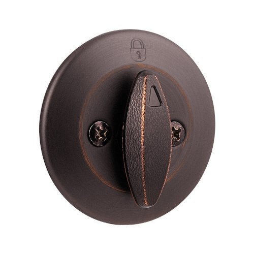 Kwikset 667-11P 660 Series Deadbolt Venetian Bronze One Sided Deadbolt