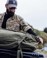 Tasmanian Tiger TT Duffel 45 L Taktische Reise-Tasche Duffel Bag für Herren mit Rucksack-Funktion und Molle-System, abschließbar, 45l Volumen, Multicam Black – Ansicht 7