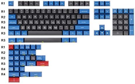 MAXKEY B&G SA keycap Doubleshot ABS 137 Keys for Cherry mx Mechanical Keyboard