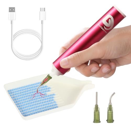 DAFENCHI Electric Diamond Painting Pen with Light, Diamond Painting Electric Drill Pen, Cordless Electric Diamond Art Pen with Vacuum Pump, Rechargeable Diamond Pen for DIY Diamond Painting by DAFENCHI - Used condition - US$14.58