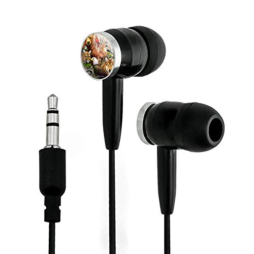 GRAPHICS & MORE Bear Eagle Cougar Wolf Racoon Deer Animals Novelty in-Ear Earbud