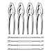 Crab Leg Crackers and Picks, Set of 4 Easy-to-Use Lobster Crackers & Stainless Steel Lobster Picks, Crab Crackers and Tools, Seafood Tool Kit by Smedley & York