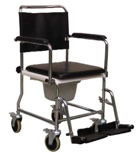 Preisvergleich Produktbild Fahrbarer Toilettenrollstuhl / Duschrollstuhl / Nachtstuhl