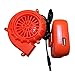 Matedepreso Mini soplador de aire, Mini ventilador eléctrico portátil DC 6V para traje inflable de juguete (naranja)