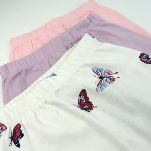 Image of HonestBaby Baby 3-Pack Footed Pants Roomy Fit Pull on Bottoms 100% Organic Cotton for Infant Baby Boys, Girls, Unisex