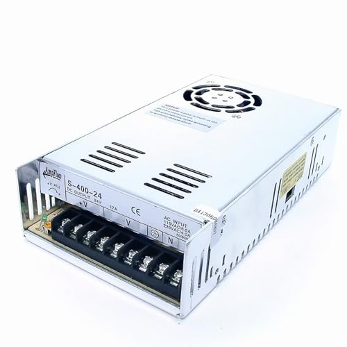 Amazon | AmpFlow S-400-24 400W 17A 24V DC電源 | AmpFlow | 電源