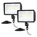 Onforu 65W LED Flood Lights Outdoor with Knuckle Mount, 7800LM Super Bright Garage Security Lights, IP66 Waterproof, 6500K Outside led Lights for Yard, Garage, Garden 2 Pack