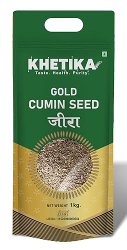 Image of Khetika Gold Whole Jeera (Cumin) 1Kg | Premium Jeera | Whole Cumin Seeds | No Artifical Colours & Preservatives Added
