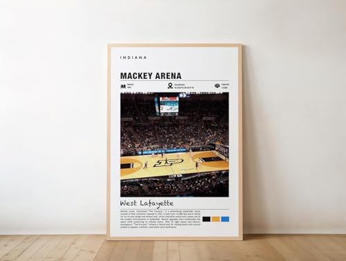Mackey Arena Indiana West Lafayette Basketball Poster