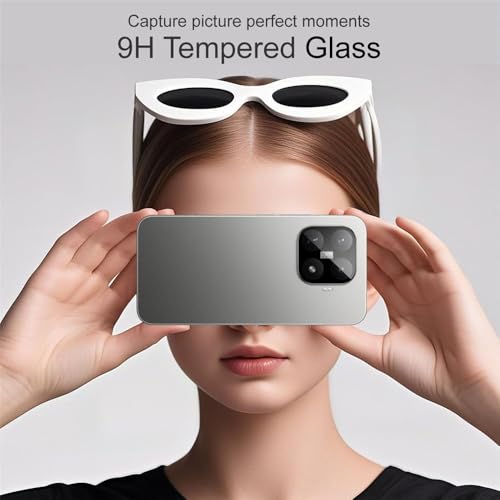 Image of Pack 1- Back Camera Glass Protector Compatible with Xiaomi 17T 5G [3D Premium] Camera Glass Protector (Black)