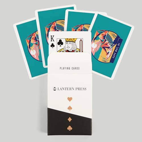 Lantern Press Naipes Poker 52 Cartas Talla Poker miniatura 6