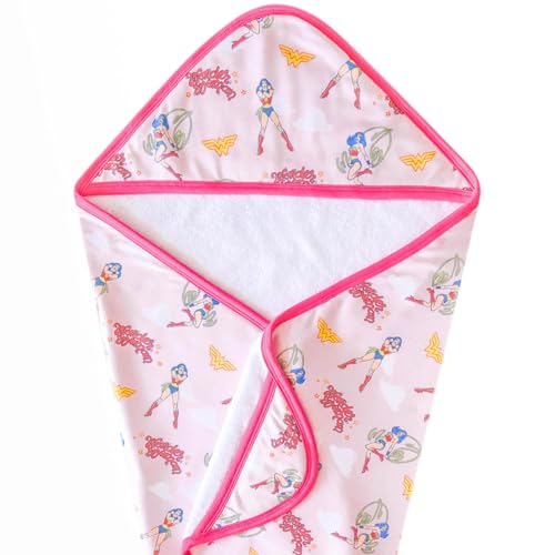 Image of Copper Pearl Hooded Bath Towels Premium Knit /Terry Cloth Baby Towels with Hood, Pockets, and Cool Designs - Great to Gift and Make Bath Time Fun - Baby Bath Towel, Wonder Woman