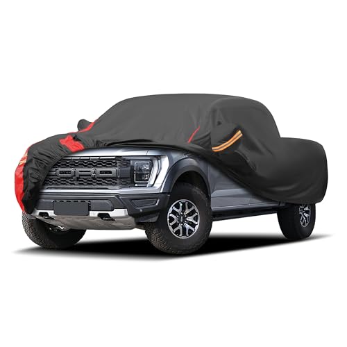 MBLCOOVERS Car Cover Outdoor Automobiles Waterproof All Weater Truck Cover for Nissan Frontier Ford F100 Ranger Chevy C10 S10 etc Regular Cab Short Box. Length: Up to 210 inches.