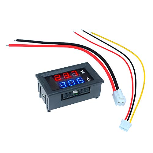 Diymore 1_0301535 5Pcs 0.28 Inch Digital Voltmeter Ammeter Dc 100V 10A Amp Voltage Current Volt Amp Meter Tester 3 Bits Dual Led Display Panel thumb #2