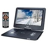 Milanix 17.4' Portable DVD Player with 15.4' Large Swivel Angle Adjustable Display Screen, CD...