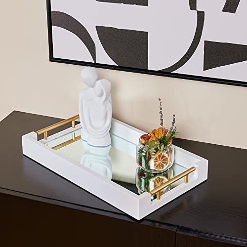 Serving Tray With Handles Wood Ottoman Tray Coffee Table Tray -Servingtray Ottoman Trays For Living Room,Party, Kitchen, Entertaining,Bathroom,Outdoors #TOP2