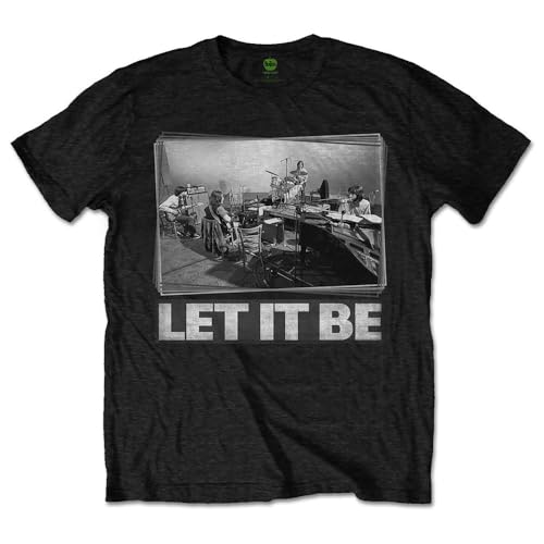 Rock Off officially licensed products The Beatles Let It Be Studio T Shirt S Black