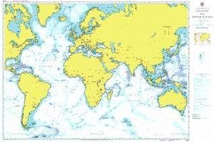 UKHO BA Chart 4001: A Planning Chart for The Atlantic and Indian Oceans
