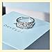 Imagen de Anillo de compromiso de plata chapada en platino