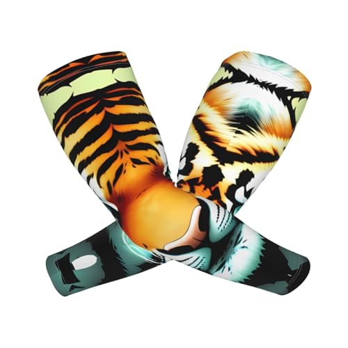 DWVTFSM Tigerkopf Kühlende Armstulpen