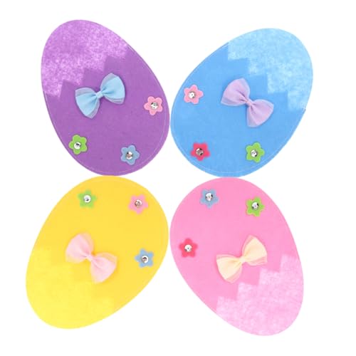 POPETPOP 4 Piezas Bolsa De Cubiertos De Huevo De Pascua Bolsa De Utensilios Porta Cubiertos Para Mesa Porta Cubiertos Para Fiesta Funda Para Utensilios De Vajilla Tela De Fieltro