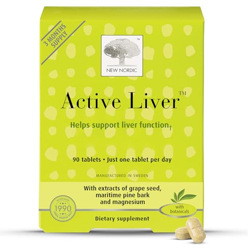 NEW NORDIC Active Liver Daily Support Supplement 90-Day Supply - 90 Tablets