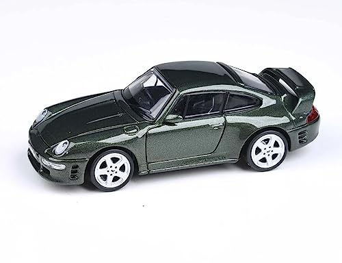 RUF CTR2 Forest Green Metallic 1/64 Diecast Model Car