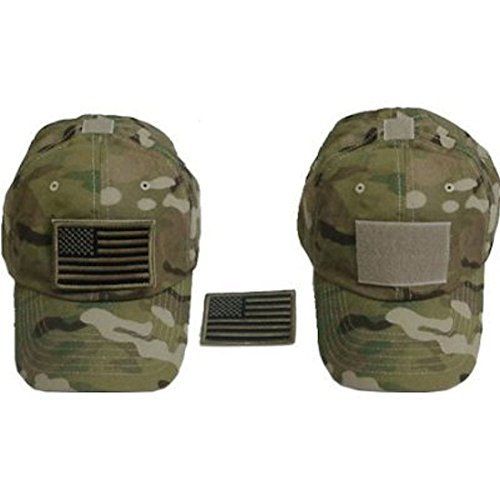Generic Special Force Tactical CAP HAT w/US Flag Patch MultiCam