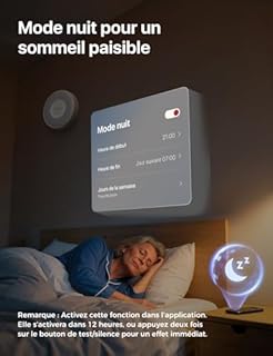 X-Sense Détecteur de Fumée Connecté Wi-FI, Alarme Incendie avec Alertes Vocales en Français, 17 Emplacements, Batterie Remplaçable, Épaisseur 33 mm, XS0B-iR, Lot de 1