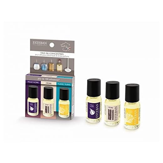 Esteban Selección Tris de concentrados de perfume Figue Noire - Cedre - Ylang Ylang 3 x 15 ml
