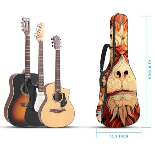 JRHEJTFZ Housse pour guitare acoustique de 1,9 cm d’épaisseur – Imperméable – Durable et élégant – Motif cheval de course, Multicolore 5., 42.9×16.9×4.7 in, Motif imprimé tendance - Les Beatles, Paul McCartney, John Lennon, RIngo Starr, George Harrison JRHEJTFZ Housse pour guitare acoustique de 1,9 cm d'épaisseur - Imperméable - Durable et élégant - Motif cheval de course, Multicolore 5., 42.9x16.9x4.7 in, Motif imprimé tendance – Image 6