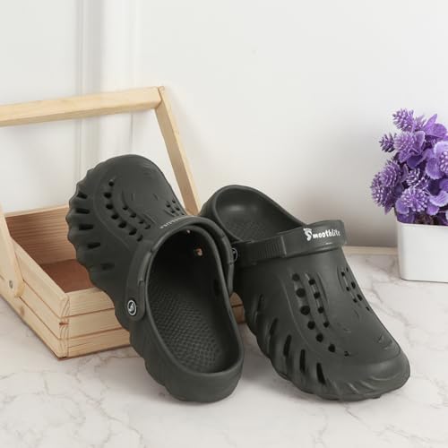 Image of Men's Classic Casual Clogs /Sandals with Adjustable Back Strap for Adult | Comfortable & Light Weight | Stylish & Anti-Skid | Waterproof & Daily Mules for Gents & Boys