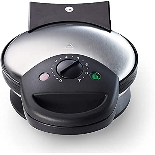 Wilfa BELL Waffeleisen - Waffelteller mit 23 cm Durchmesser, 1400 Watt und Signalleuchte, schwarz