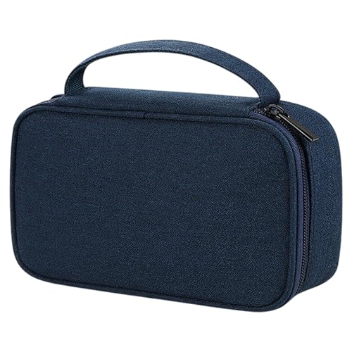 Qsvbeeqj Étui de rangement pour diabète - Idéal pour les voyages - Pour moniteurs de glycémie, bandelettes de test, lancettes et stylos à insulines