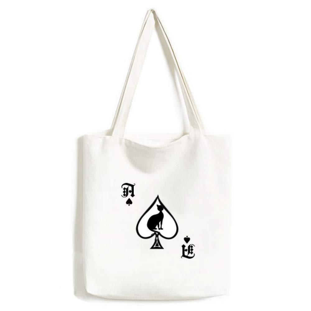 Sac à main chat noir silhouette d'art - Finition premium lavable