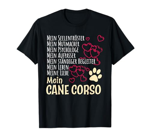 Bekleidung Hunde Besitzer Spruch Geschenk Cane Corso T-Shirt