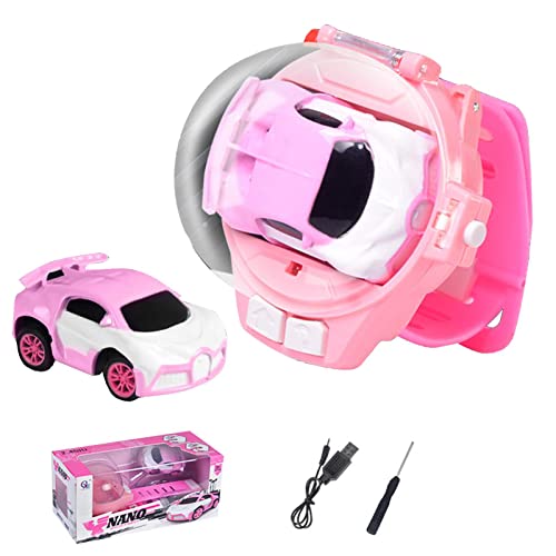 Mini carro de desenho animado de controle remoto, Carro de controle remoto removível bonito no relóg