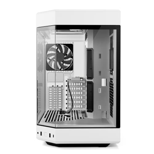 Hyte Y60 Modern Aesthetic Dual Chamber Panoramic Tempered Glass Mid-Tower Atx Computer Gaming Case With Pcie 4.0 Riser Cable Included, Snow White (Cs-Hyte-Y60-Ww) #TOP1